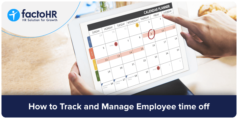 how to track and manage employee time off