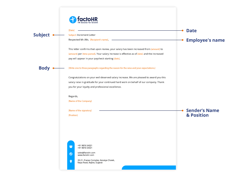 Increment Letter Employee Salary Increment Letter Sample