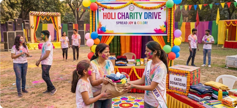 Holi Charity Drive