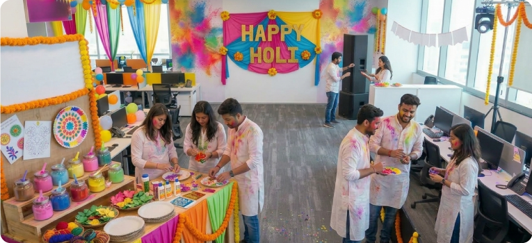 Holi Craft Corner