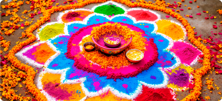 Organize a Rangoli Competition