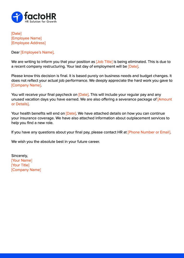 Free Layoff Letter Templates for Employers