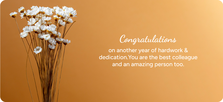 Work Anniversary Wishes To Colleagues