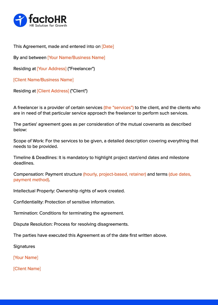 Freelance Contract Template