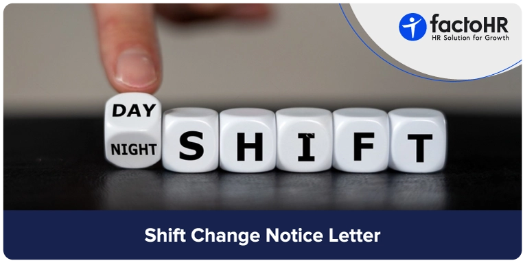 Shift Change Notice Letter