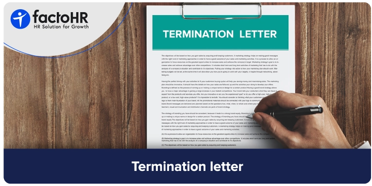 Employee Termination Letter Format