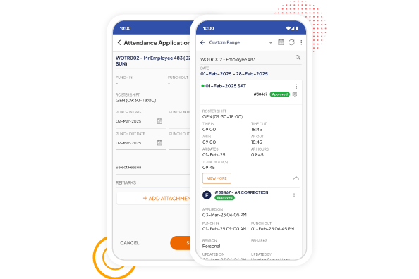 factoHR’s attendance application