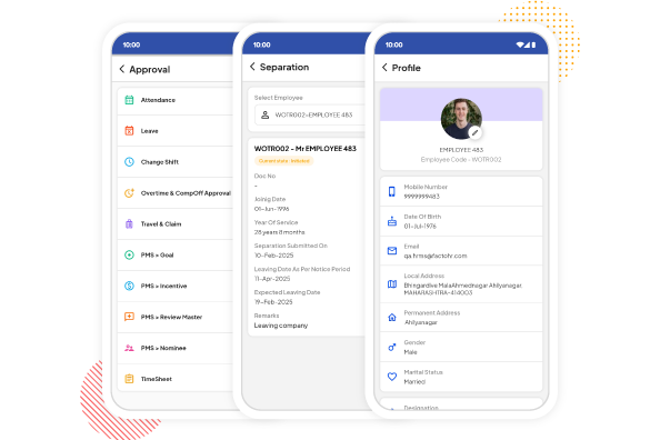 Dashboard of hrms platform